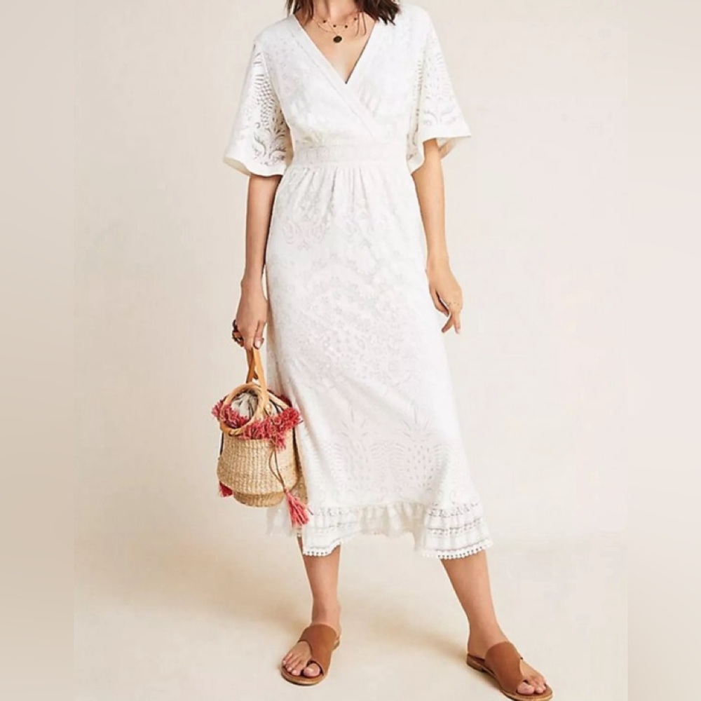 FARM Rio White Midi Dress - Picture 2 of 9